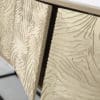 Buffet bois avec portes bois massif motif zèbre