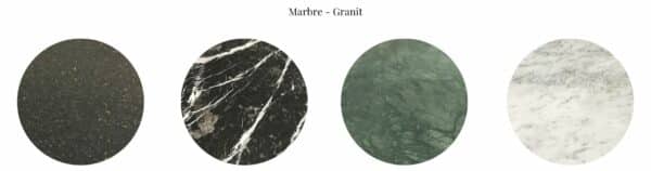 plusieurs marbres au choix pour la console design