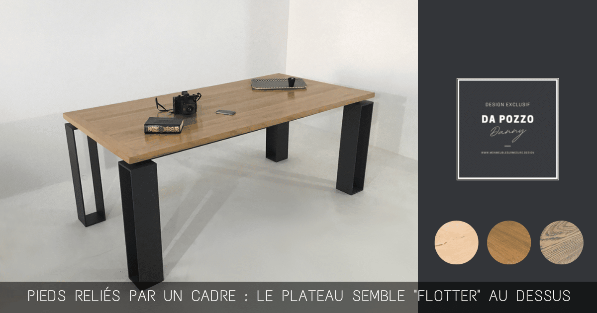 Pied de table en fer - Design et sobre