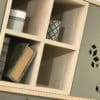 Buffet bois design avec portes métal