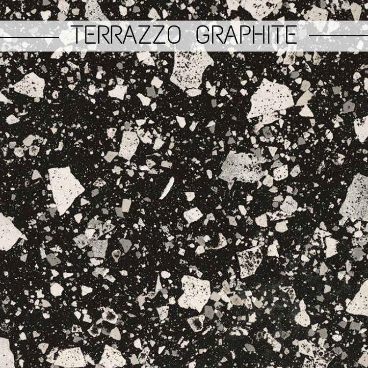 Céramique imitation Terrazzo Graphite