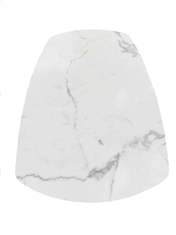 Plateau en céramique sur-mesure forme tonneau ou ovale.