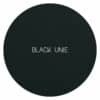 Plateau rond pour table en céramique, couleur noire unie