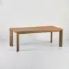 table à manger en bois massif avec la finition Old Pine..
