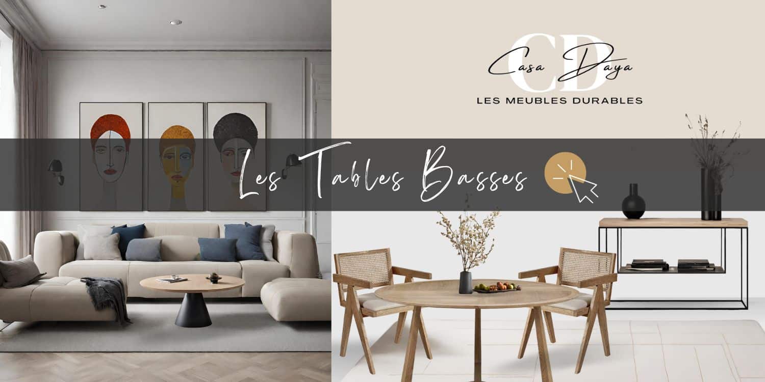 Bouton vers les tables de salon avec plateau bois massif sur-mesure