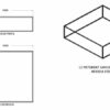 Plan de la table basse carrée, modèle ATB