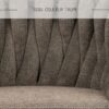Détail du tissu de couleur Taupe.