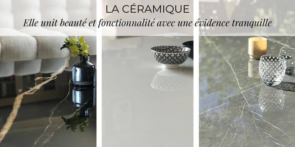 Chaque céramique Casa Daya exprime une émotion : la noire aux veines ocres révèle la profondeur, la blanche unie évoque la pureté, la grise veinée de blanc inspire l’harmonie. Ainsi, chaque surface devient une signature minérale, à la fois subtile et expressive.