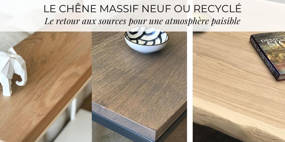L’une des grandes tendances 2026 déco maison : le chêne massif français pour un design authentique, centré sur la matière et l’équilibre.